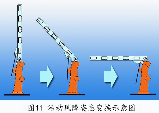  图13蜗轮蜗杆自锁驱动的活动风障